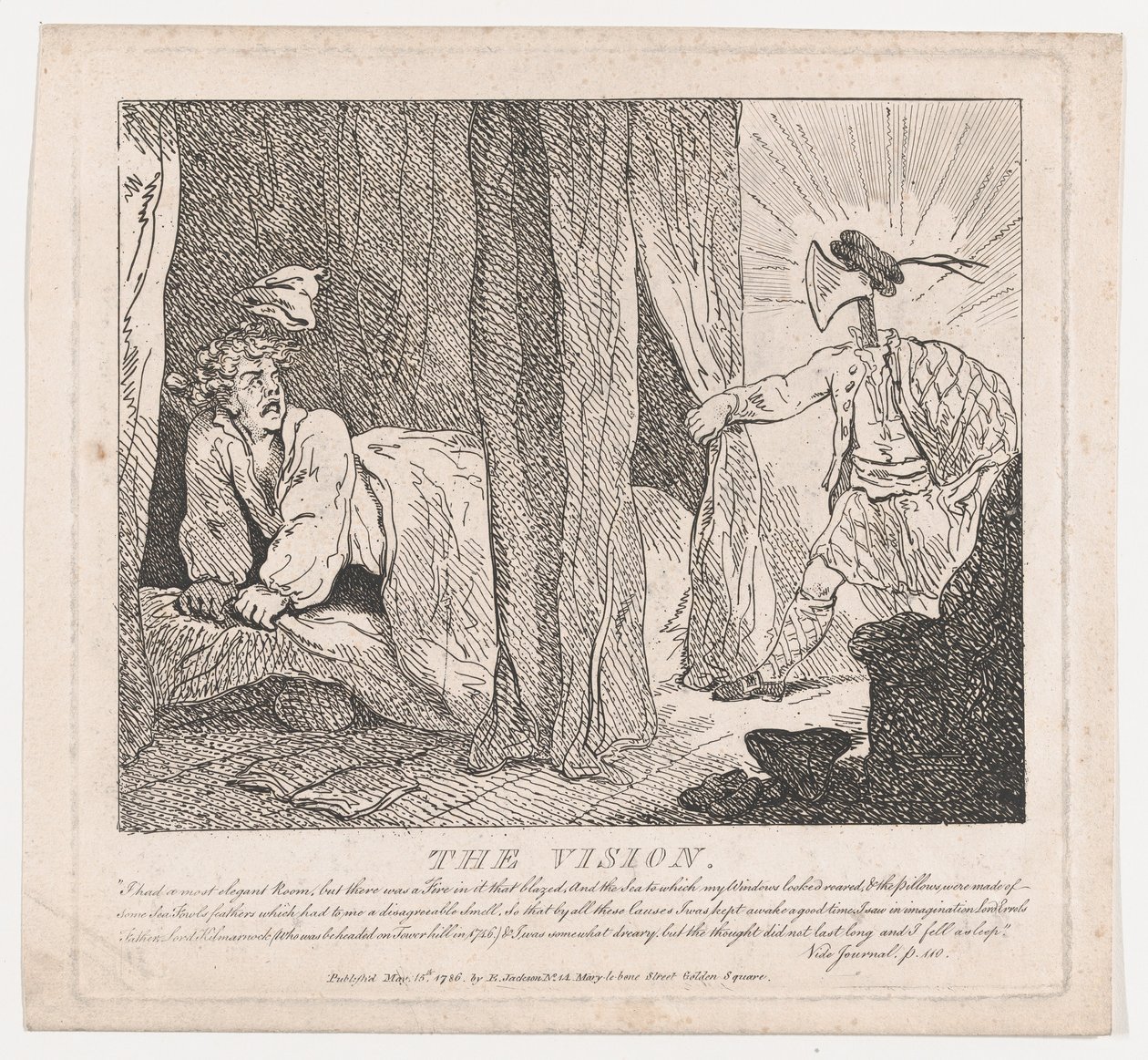 الجمال الرائع لرؤية Boswell ، الجزء الثاني ، 15 مايو 1786. ، 15 مايو 1786. بواسطة توماس رولاندسون