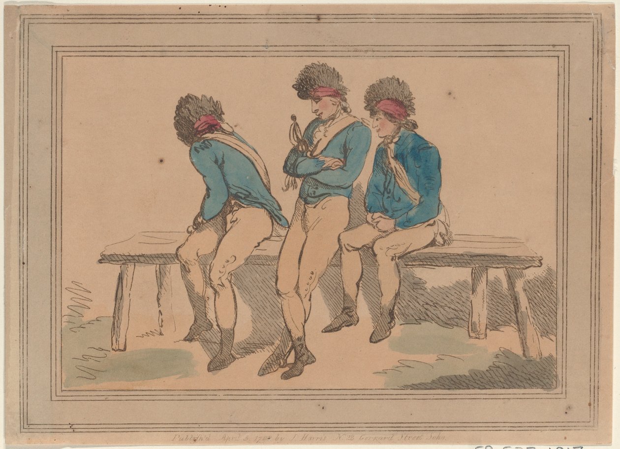 ثلاثة متطوعين ، 1798 ، 1798. بواسطة توماس رولاندسون