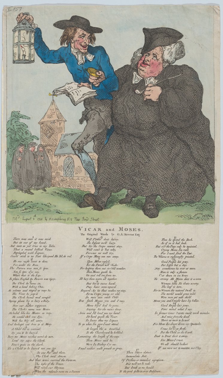 النائب وموسى ، 8 أغسطس ، 1784 ، 8 أغسطس ، 1784. بواسطة توماس رولاندسون