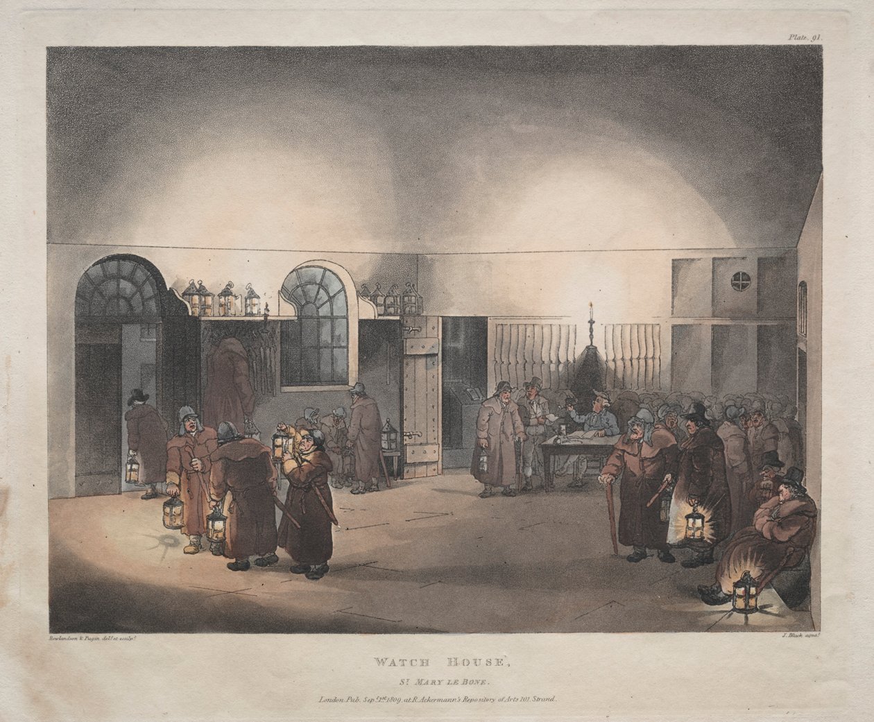 Watch House، St. Mary Le Boue، 1809. بواسطة توماس رولاندسون