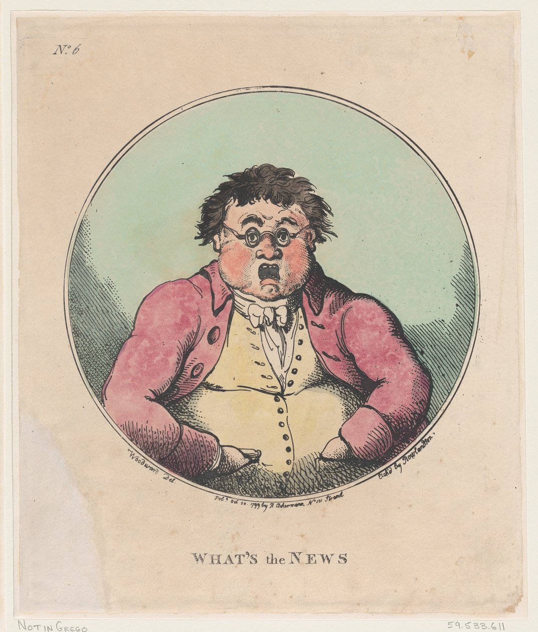 ما الأخبار ، 20 أكتوبر 1799 ، 20 أكتوبر 1799. بواسطة توماس رولاندسون