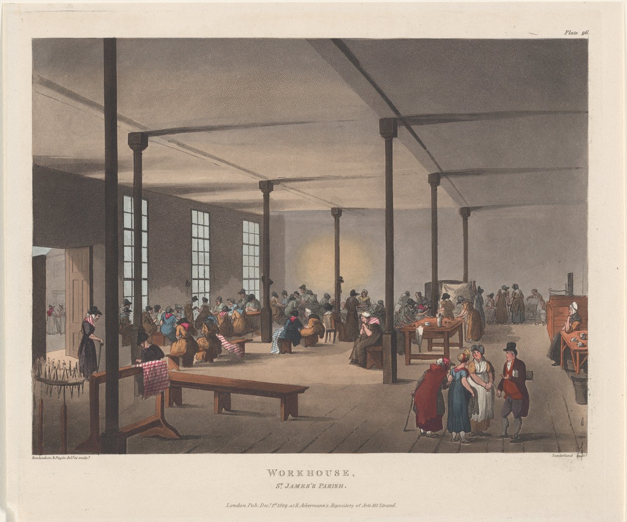 ورك هاوس ، أبرشية سانت جيمس ، 1 ديسمبر 1809. ، 1 ديسمبر 1809 بواسطة توماس رولاندسون