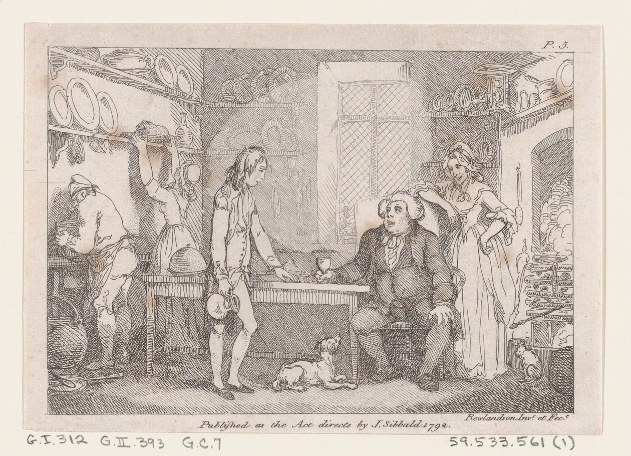 يونغ آدمز التعليم من قبل بارسون آدامز ، من مغامرات جوزيف أندروز ، وصاحبته ... ، 1792. بواسطة توماس رولاندسون