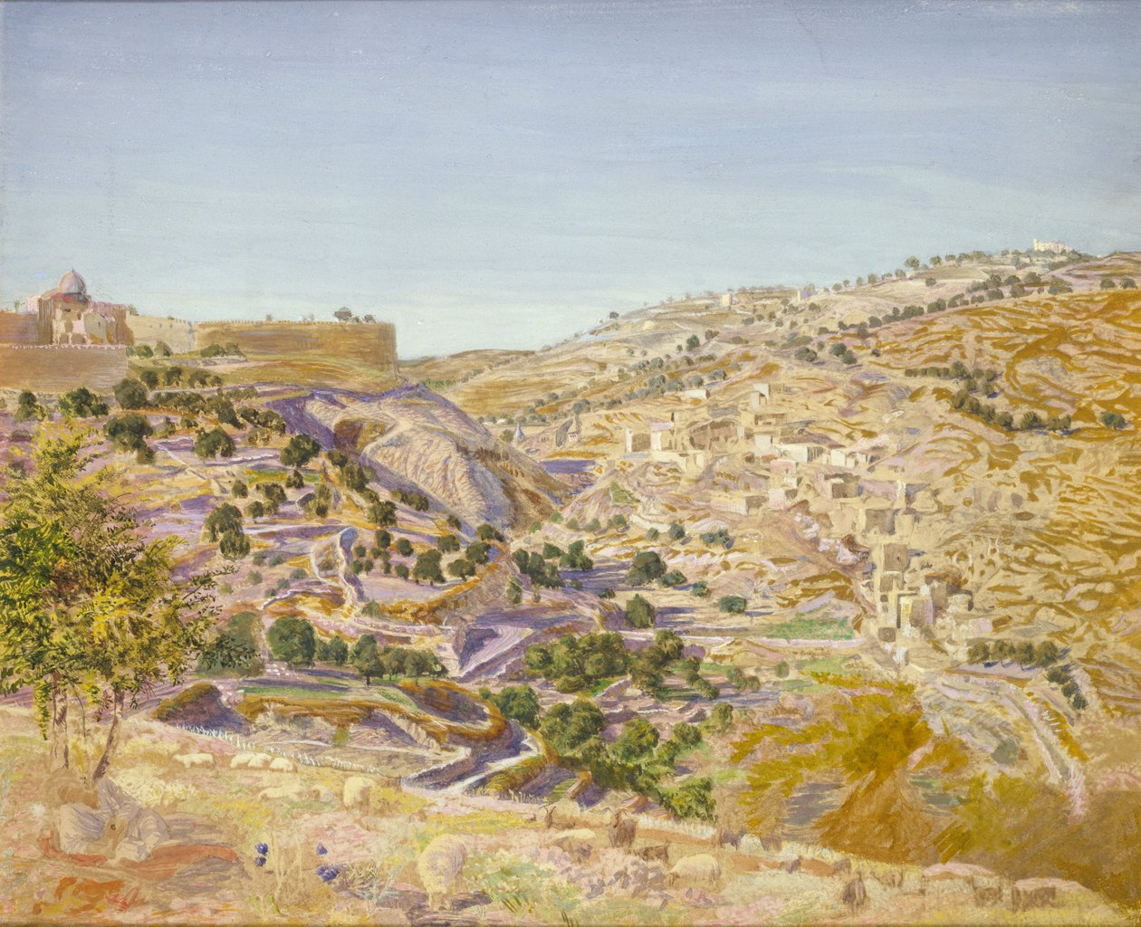 منظر للقدس 1854 بواسطة توماس سيدون