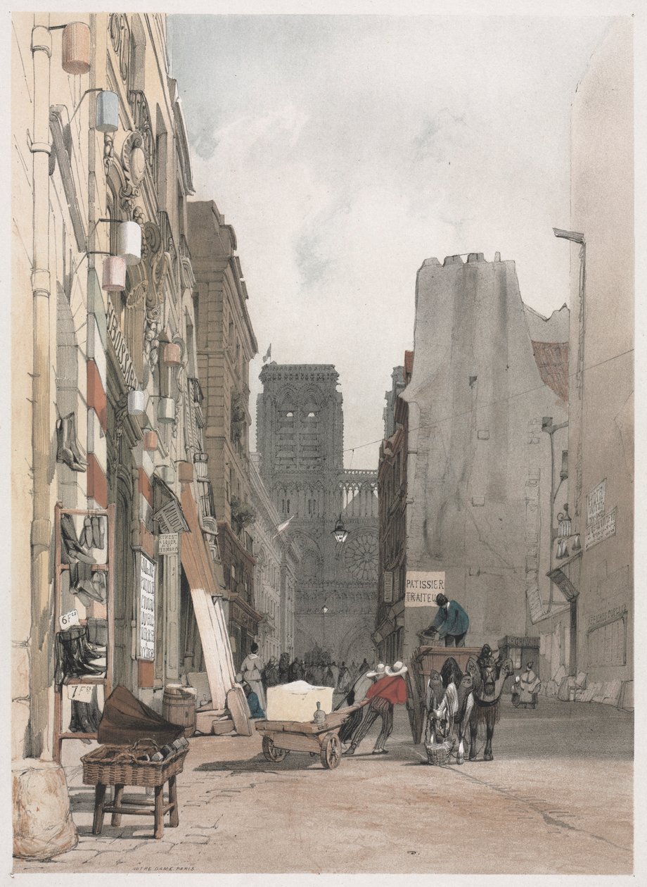 العمارة الخلابة في باريس ، غنت ، أنتويرب ، روان: Nôtre Dame ، باريس ، 1839. بواسطة توماس شوتر بويز