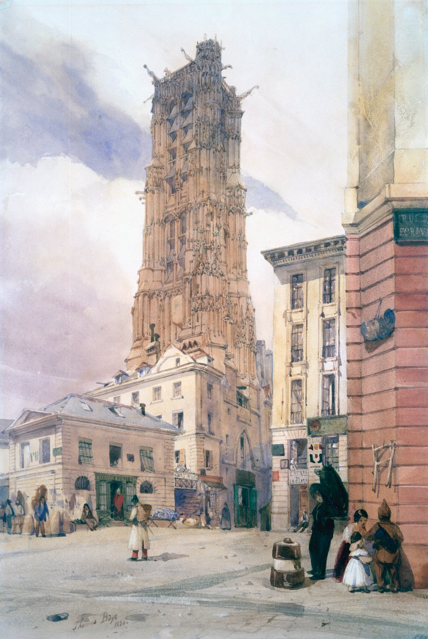 برج سانت جاك ، 1834 بواسطة توماس شوتر بويز
