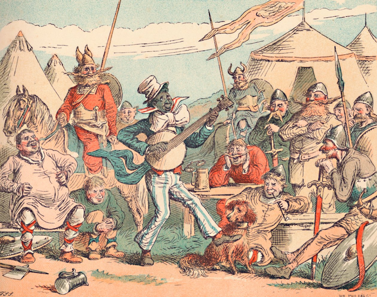 الملك الفريد في المعسكر الدنماركي ، c1884 بواسطة توماس سترونج سيكومب