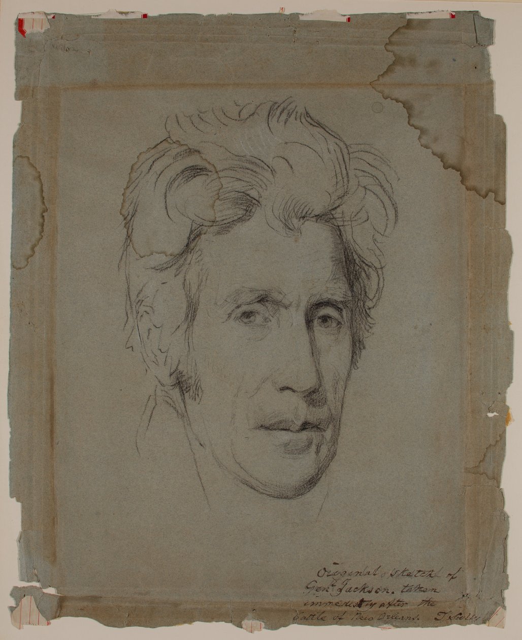 أندرو جاكسون ، بعد معركة نيو أورلينز ، حوالي عام 1815 (رسم) بواسطة توماس سولي