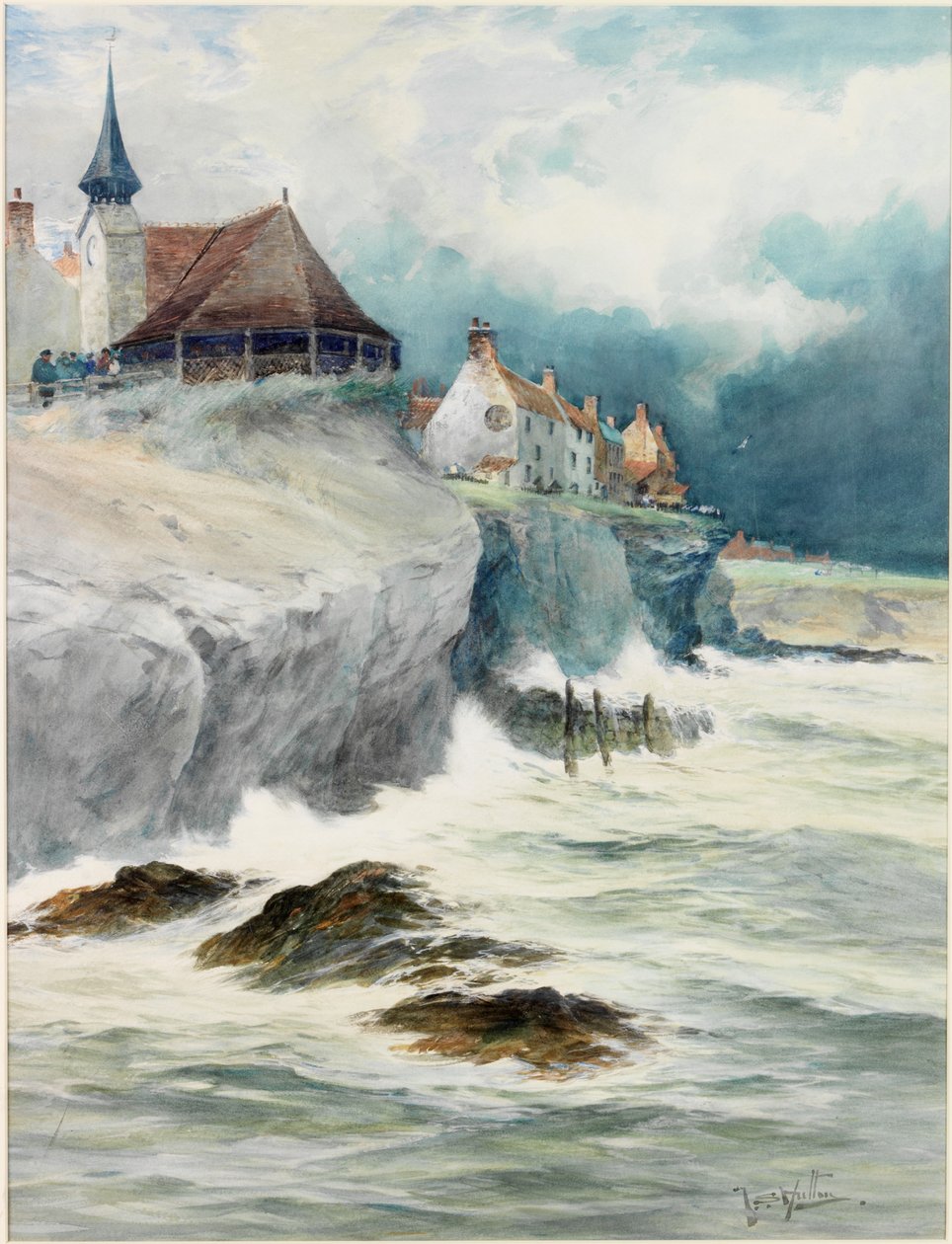 Cullercoats (قلم رصاص ومرحاض ولون جسم على ورق) بواسطة توماس سويفت هوتون
