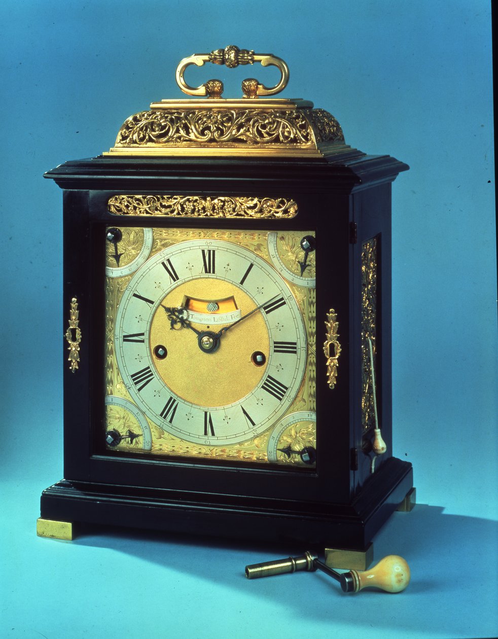 The Sussex Tompion ، ساعة Charles II المذهلة ذات الثمانية أيام مع تكرار سحب الربع ، حوالي 1675-80 بواسطة توماس تومبيون