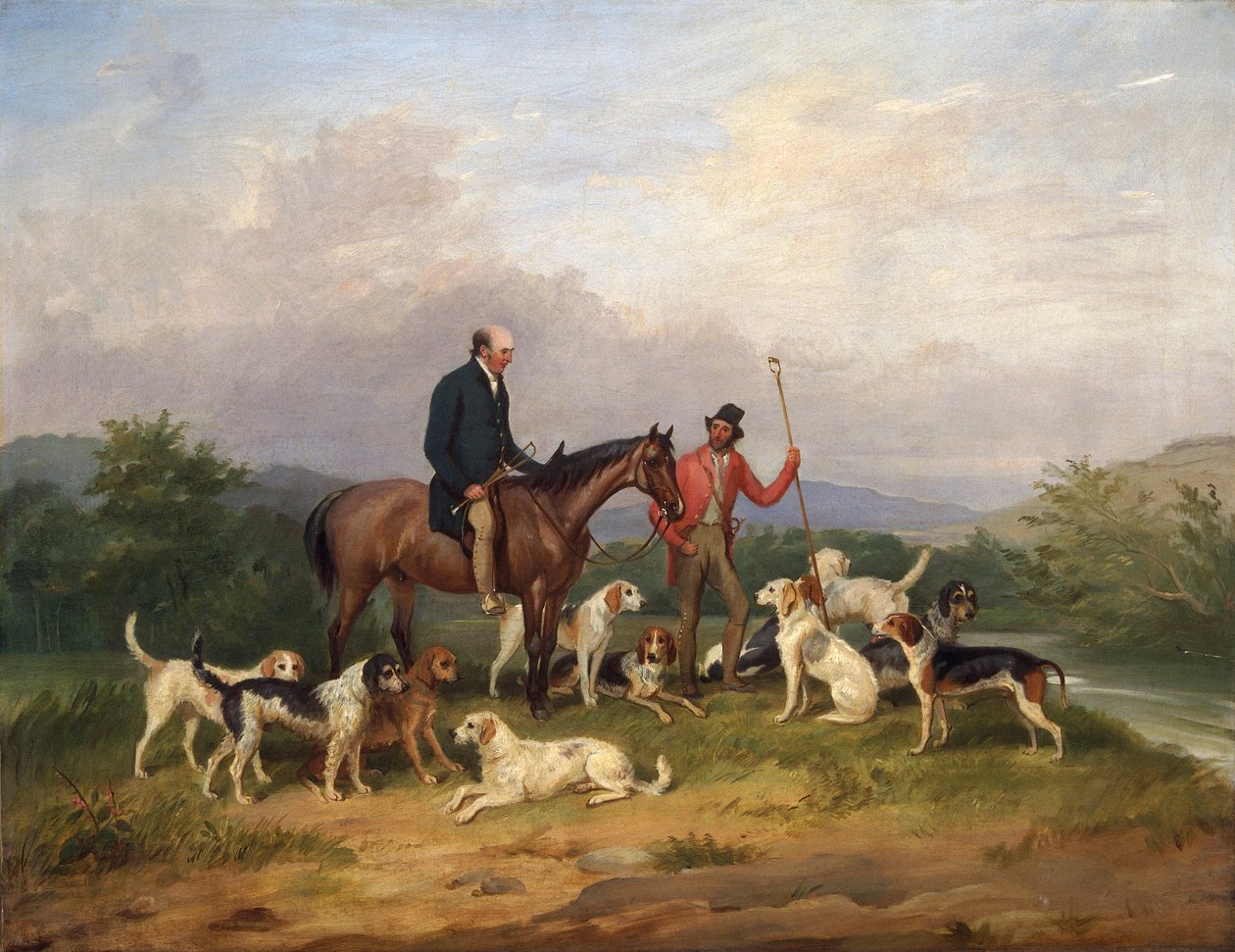 'John Lloyd 1771-1829 and George Thomas of Llandyssil' ، c1817 بواسطة توماس ويفر