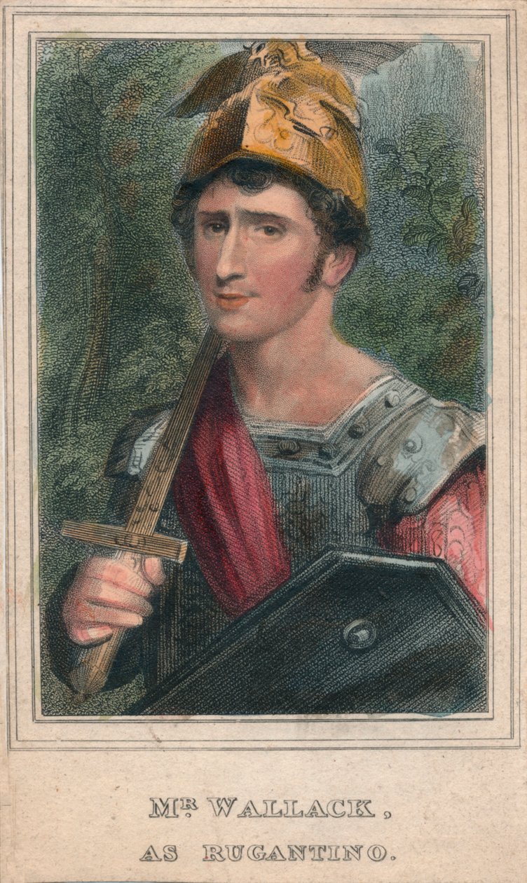 السيد Wallack ، مثل روجانتينو ، c1820. بواسطة توماس رايت