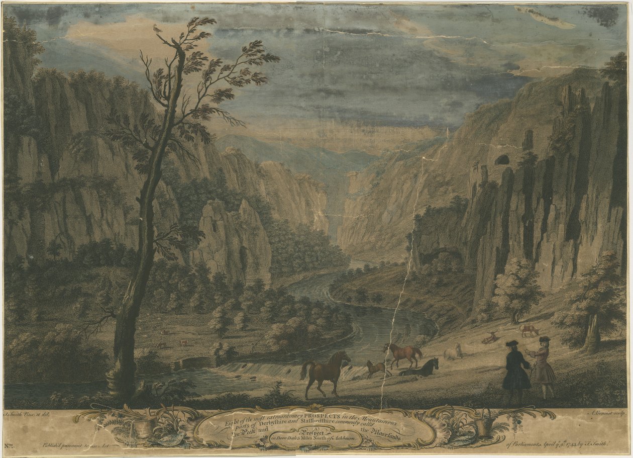 Dovedale - ثمانية آفاق: النقش ، بدون تاريخ [؟ 1743] بواسطة توماس ديربي سميث