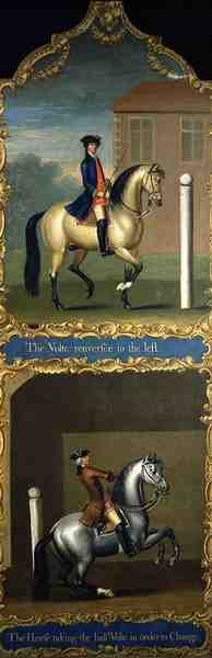 "Volte Renversee to the Left" (أعلى) و "أخذ نصف فولت من أجل التغيير" (أسفل) ، حوالي 1750 (زيت على قماش) بواسطة توماس أوف بال مول (Attr. To) بتلر