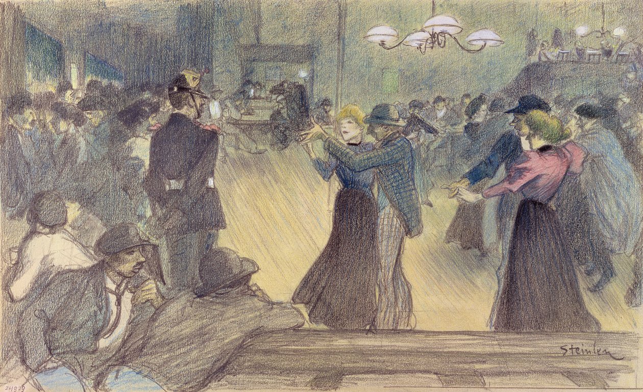 الكرة في ضاحية باريس ، c.1892 (انظر أيضًا 193271) بواسطة ثيوفيل الكسندر شتاينلين