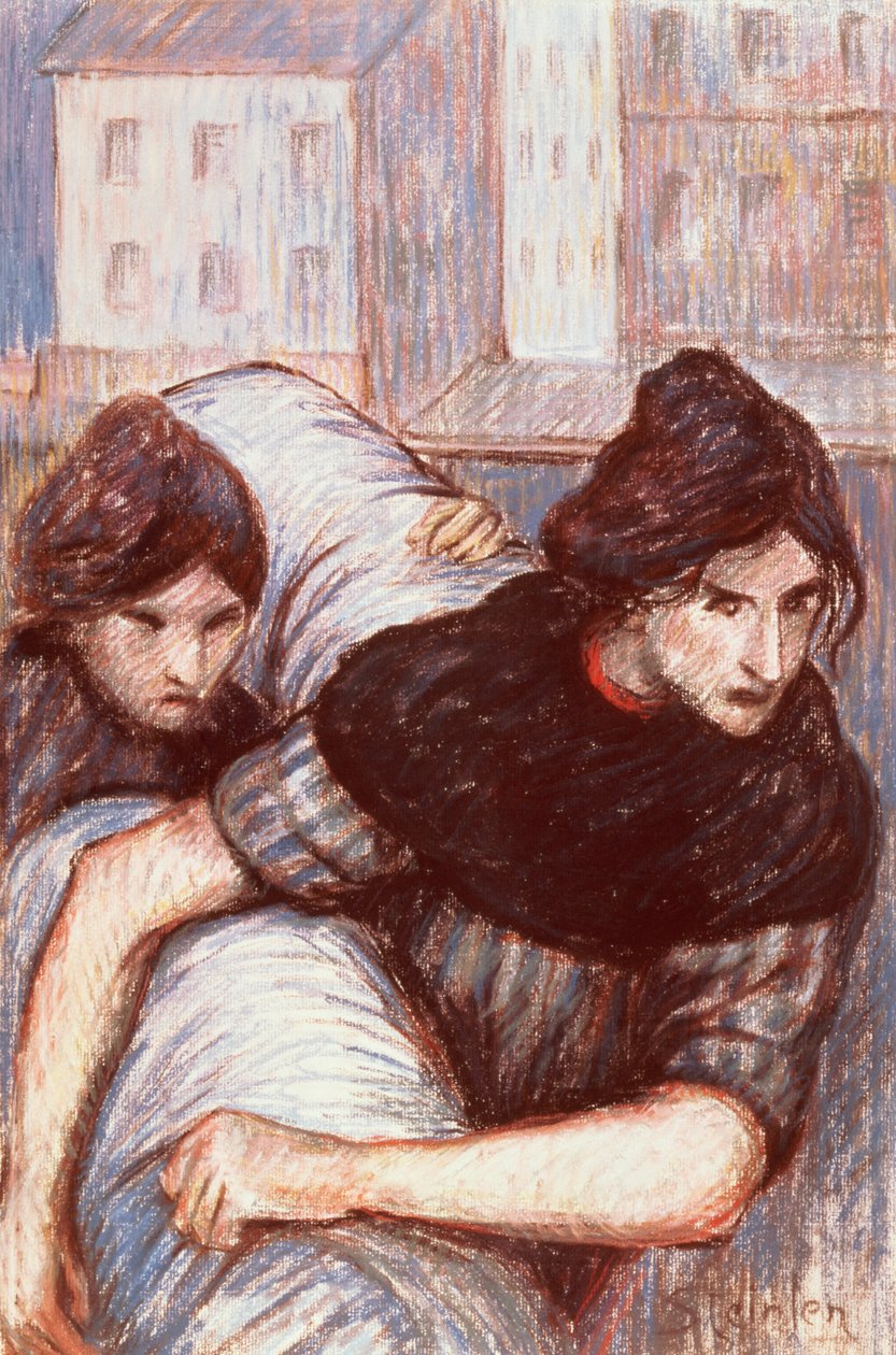 المغاسل ، 1898 (باستيل على قماش) بواسطة ثيوفيل الكسندر شتاينلين