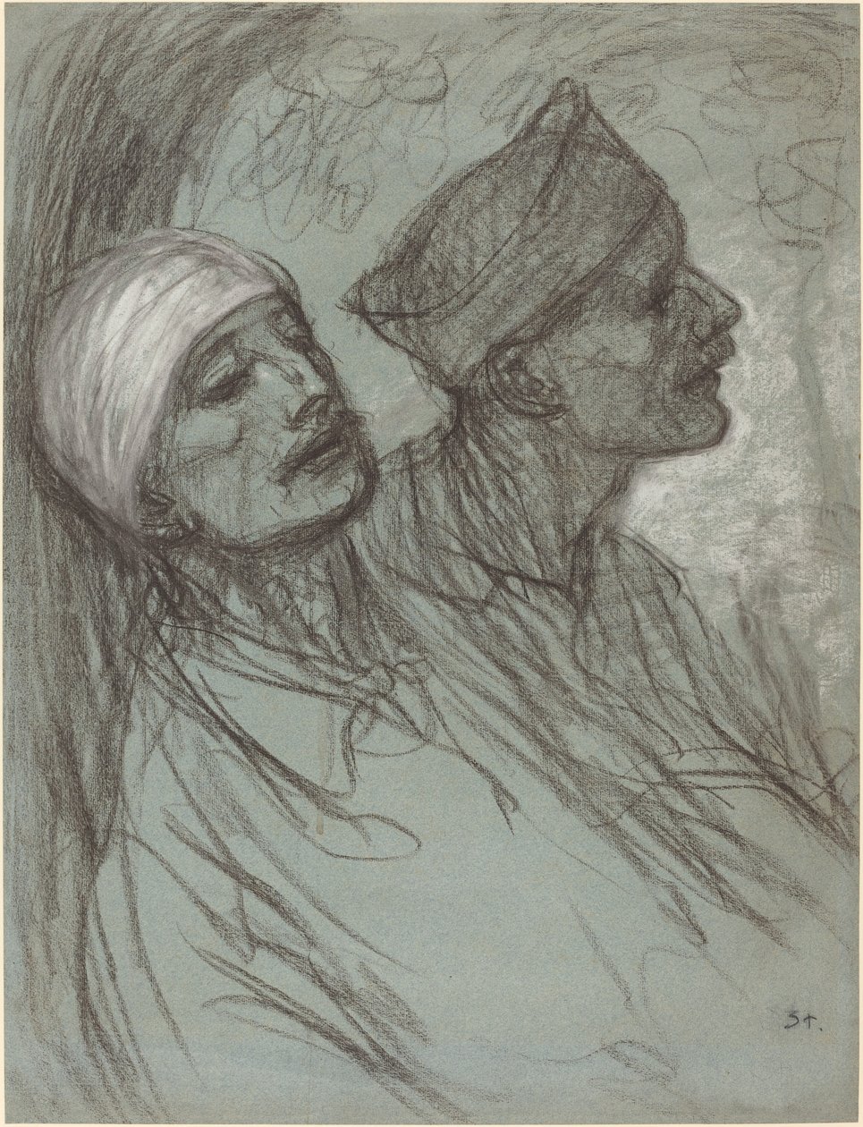 جندي مصاب ورفيقه ، 1916. بواسطة ثيوفيل الكسندر شتاينلين
