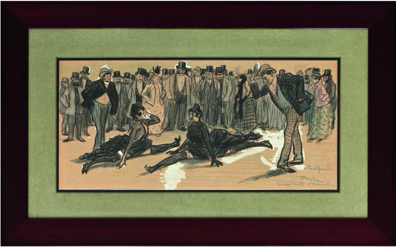 La Goulue و Valentin le Désossé في كرة في مولان روج ، 1890. بواسطة ثيوفيل الكسندر شتاينلين
