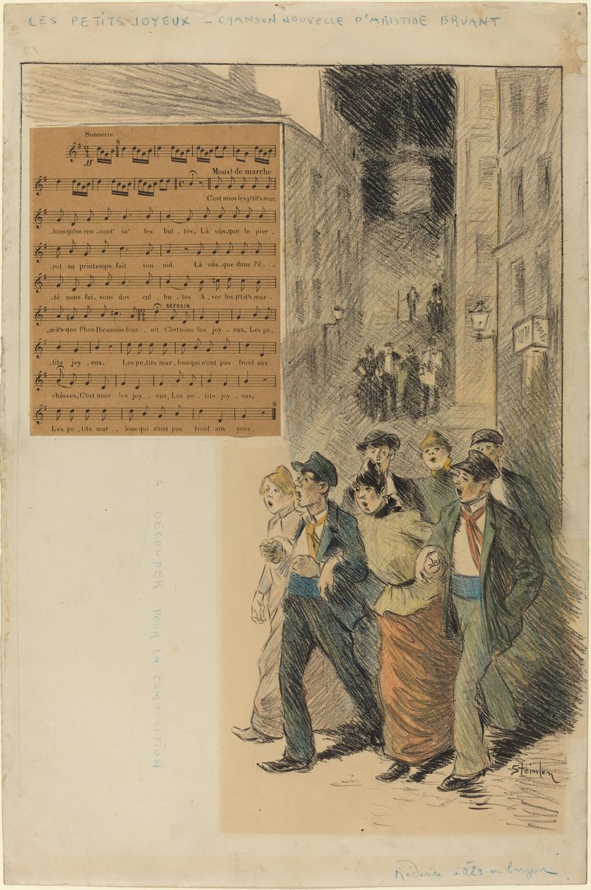 الصغار المرح ، 1891. بواسطة ثيوفيل الكسندر شتاينلين