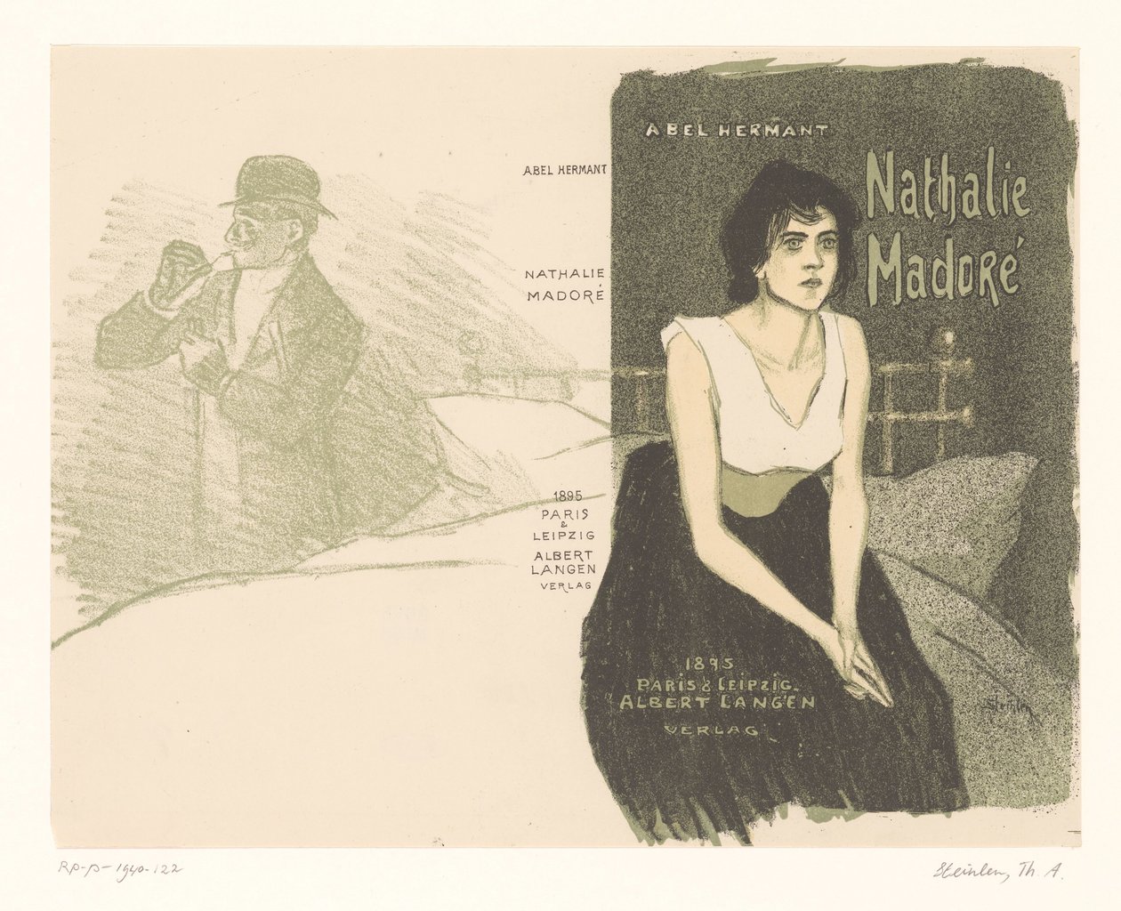 تصميم الغالف: Abel Hermant مع Nathalie Madoré ناتالي مادور (العنوان على الكائن) بواسطة ثيوفيل الكسندر شتاينلين