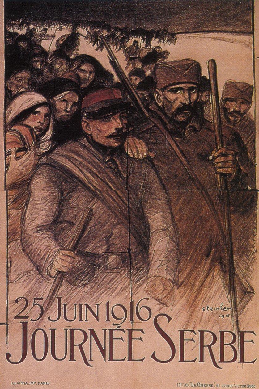 يوم صربيا ، 25 يونيو 1916 ، 1916 بواسطة ثيوفيل الكسندر شتاينلين