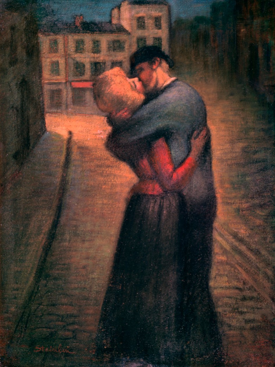 القبلة ، c1879-1923 بواسطة ثيوفيل الكسندر شتاينلين