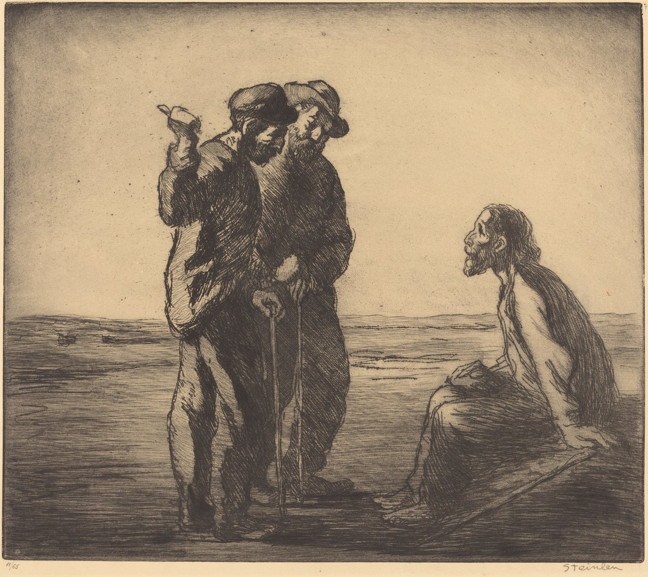 ثلاثة من الصحابة الثلاثة ، 1912. بواسطة ثيوفيل الكسندر شتاينلين