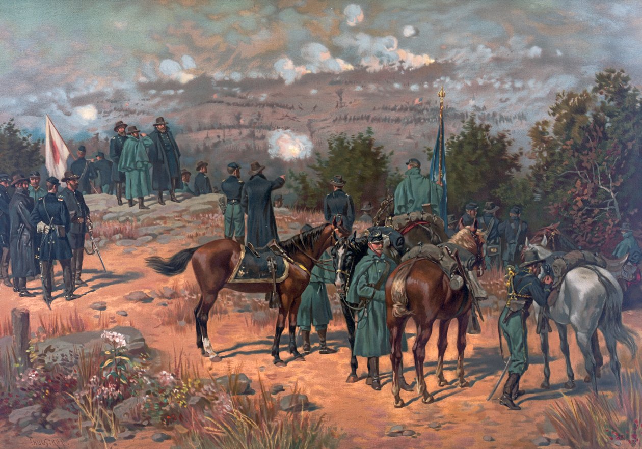 معركة تشاتانوغا ، حانة. L Prang & Co. ، 1886 بواسطة Thure de Thulstrup
