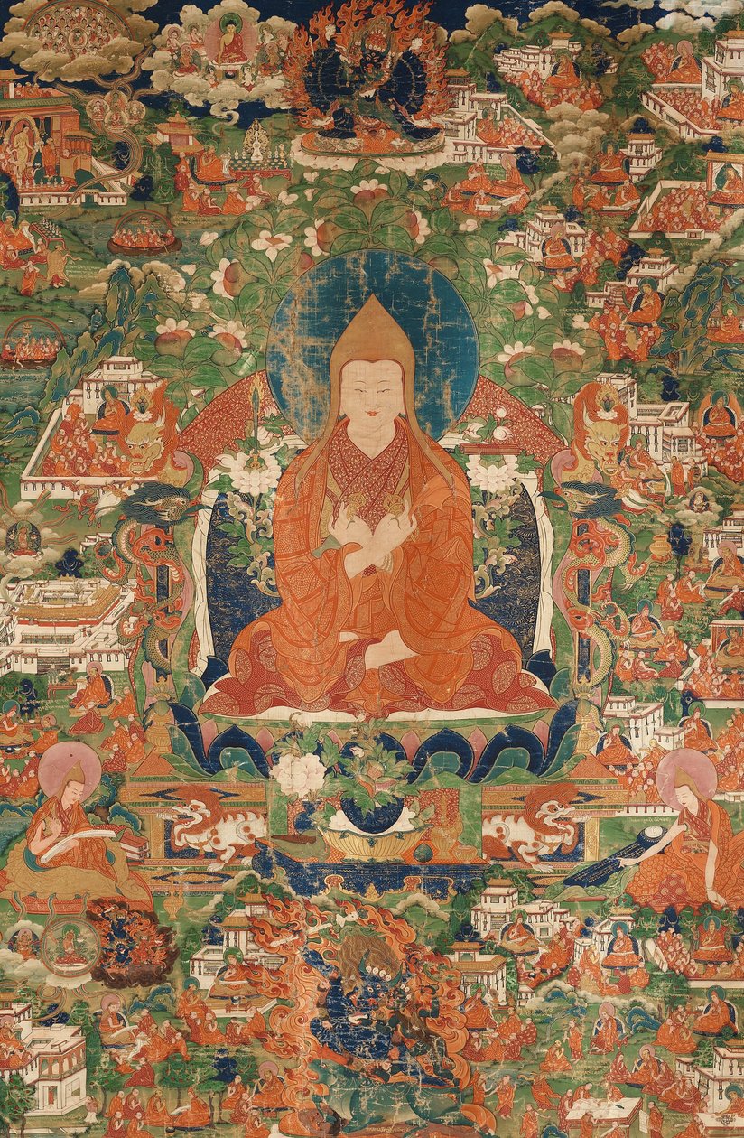 Tsongkhapa ، نهاية 18 - أوائل القرن التاسع عشر. بواسطة الثقافة التبتية.
