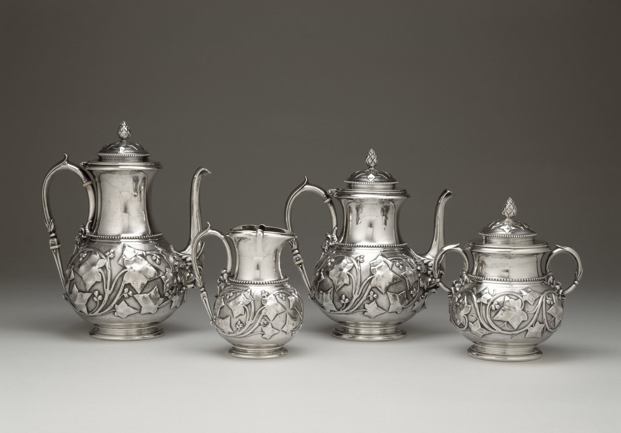 خدمة القهوة والشاي ، تيفاني آند كومباني ، 1856-59 (فضي) بواسطة تيفاني وشركاه تيفاني وشركاه
