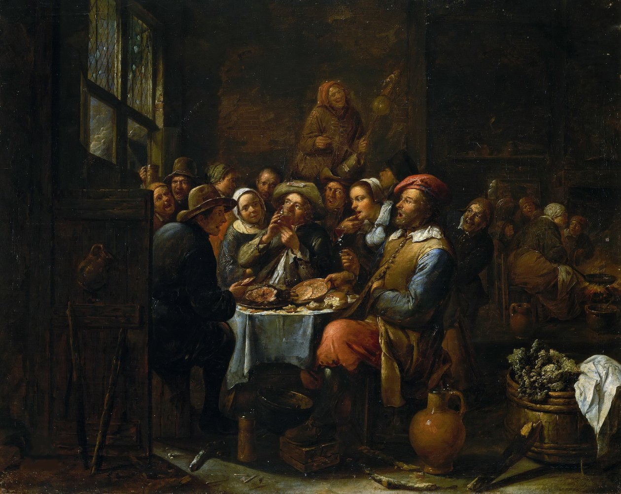 داخل حانة ، ج. 1650-1660. بواسطة تيلبورغ
