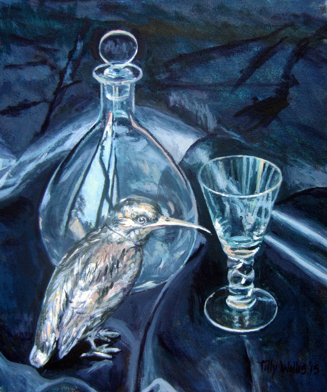 Still Life with Silver Kingfisher 2018 (زيت على قماش) بواسطة تيلي ويليس