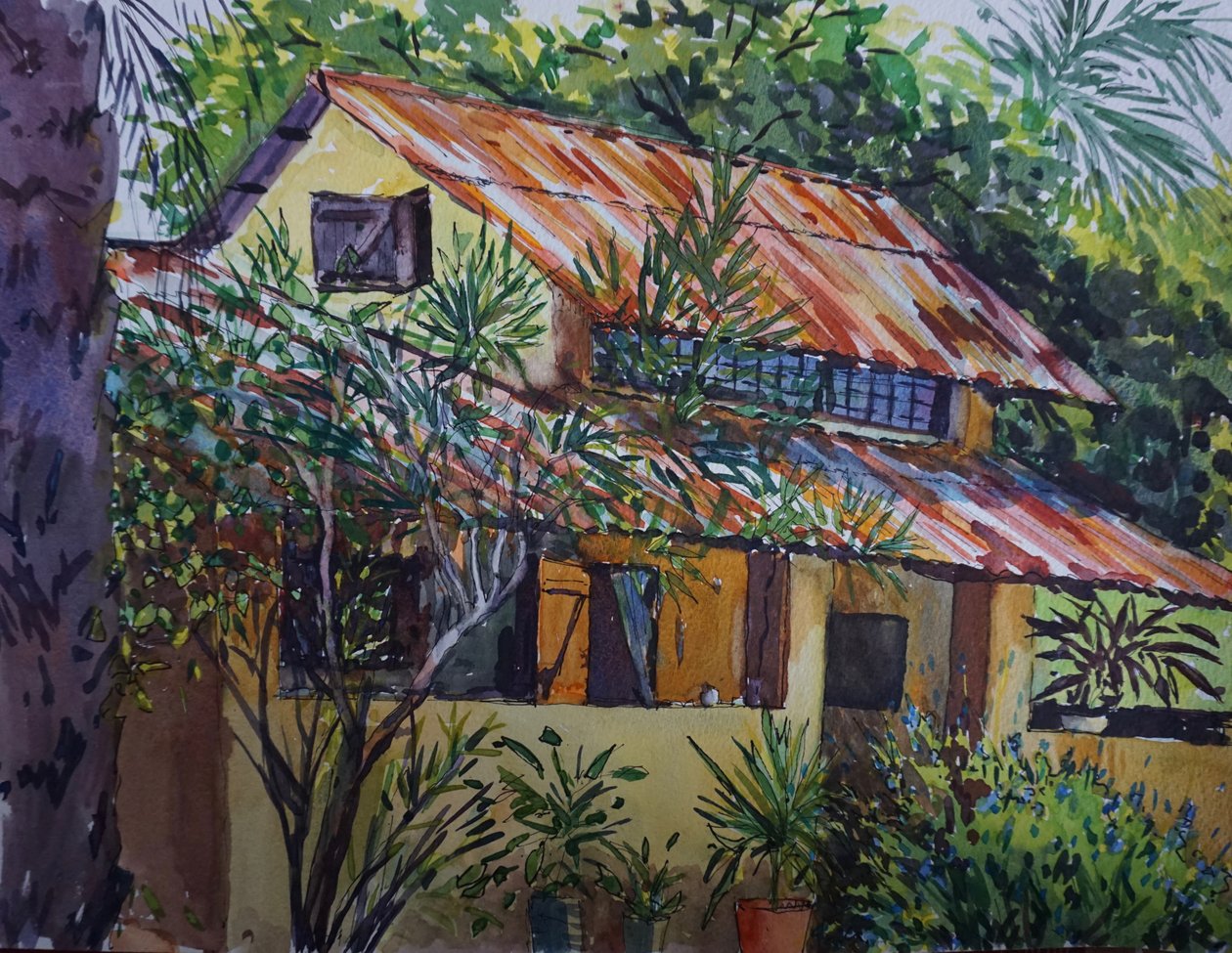 Rusty Roof 2021 (زيت) بواسطة تيلي ويليس