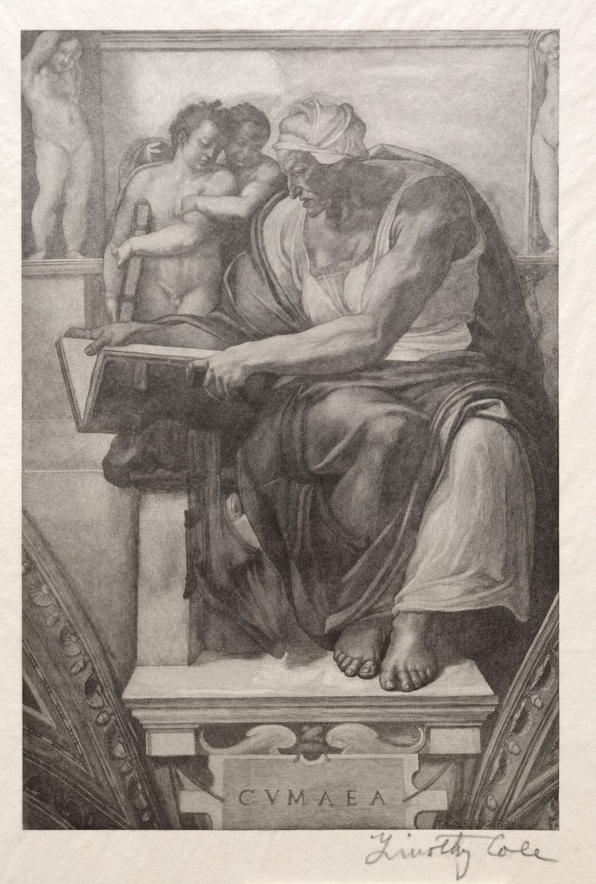 الماجستير الإيطالي القديم: The Cumaean Sibyl ، 1888-1892. بواسطة تيموثي كول