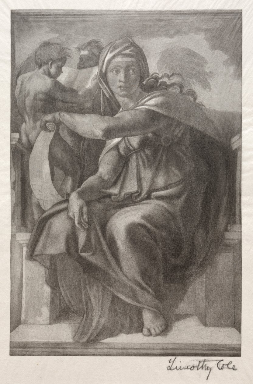 الماجستير الإيطالي القديم: The Delphian Sibyl ، 1890. بواسطة تيموثي كول