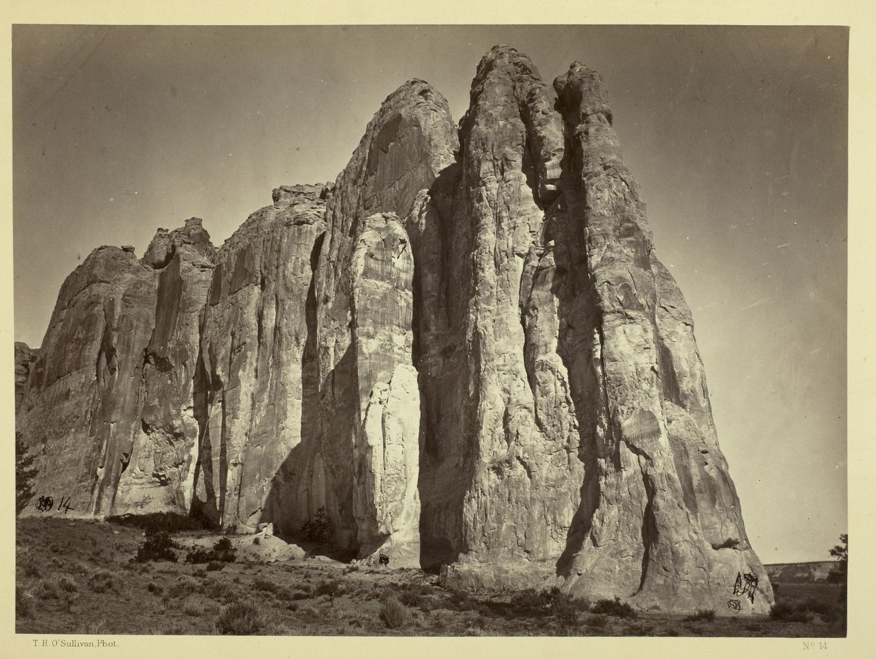 الجانب الجنوبي من الصخرة المنقوشة ، 1873 بواسطة تيموثي أوسوليفان
