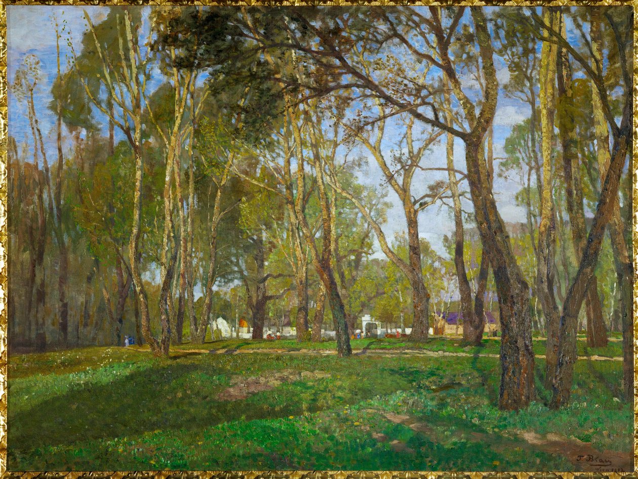 حدائق براتر في فيينا (زيت على قماش) بواسطة تينا بلاو