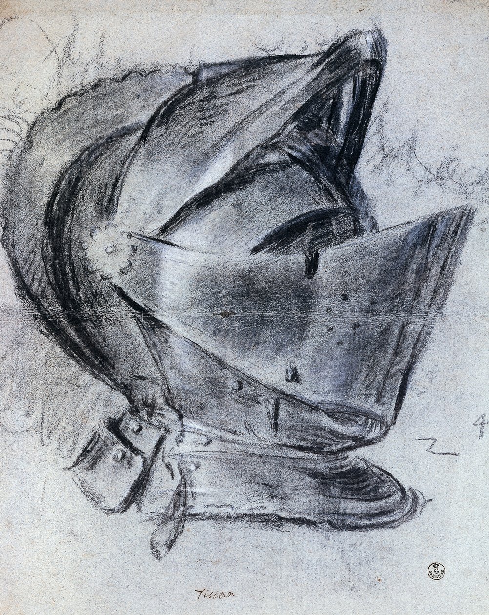 خوذة رسمها تيتيان (حوالي 1490-1576) ، رسم بواسطة تيتيان (1488-1576)