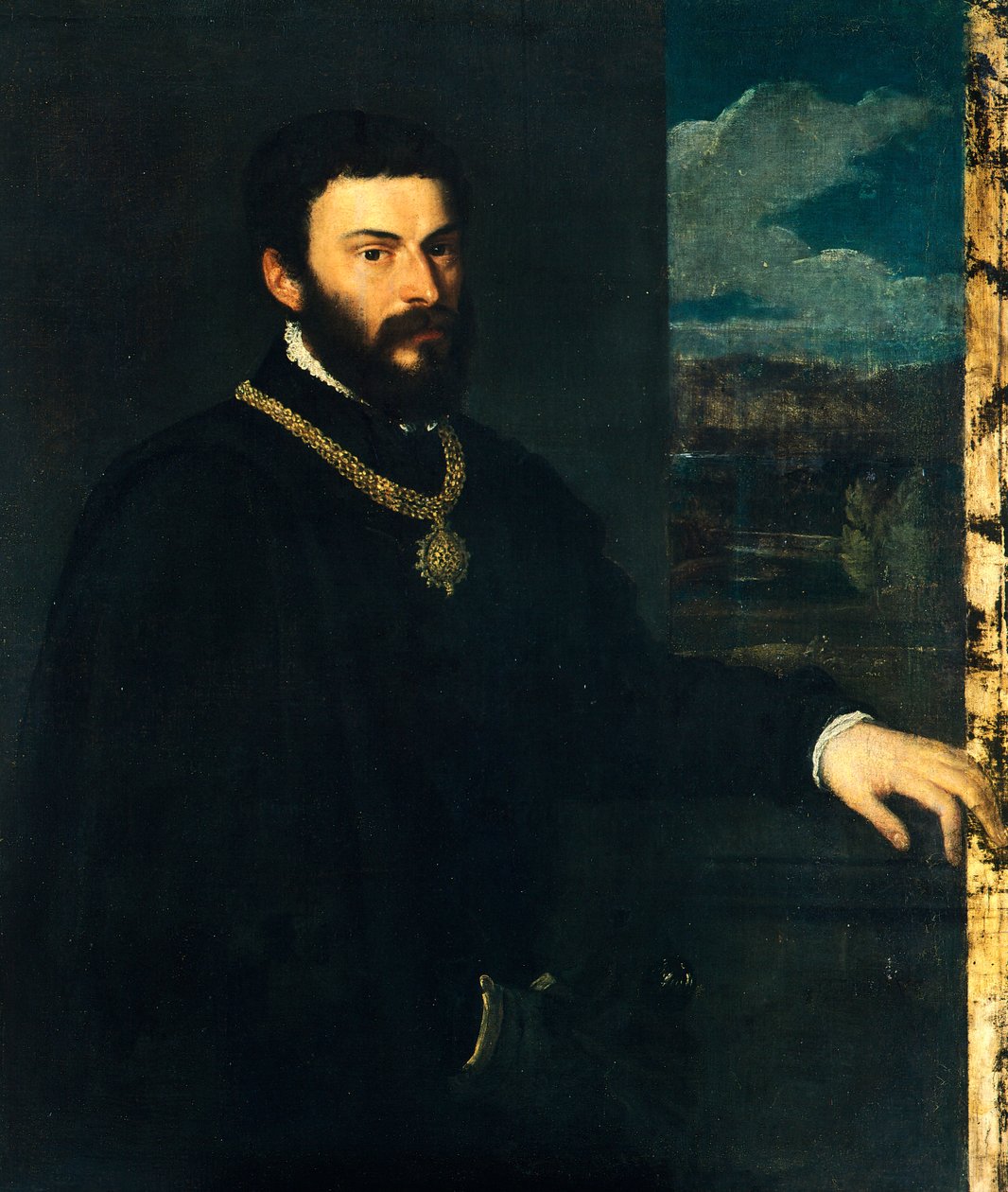 Count Antonio Porcia and Brugnega بواسطة تيتيان (1488-1576)