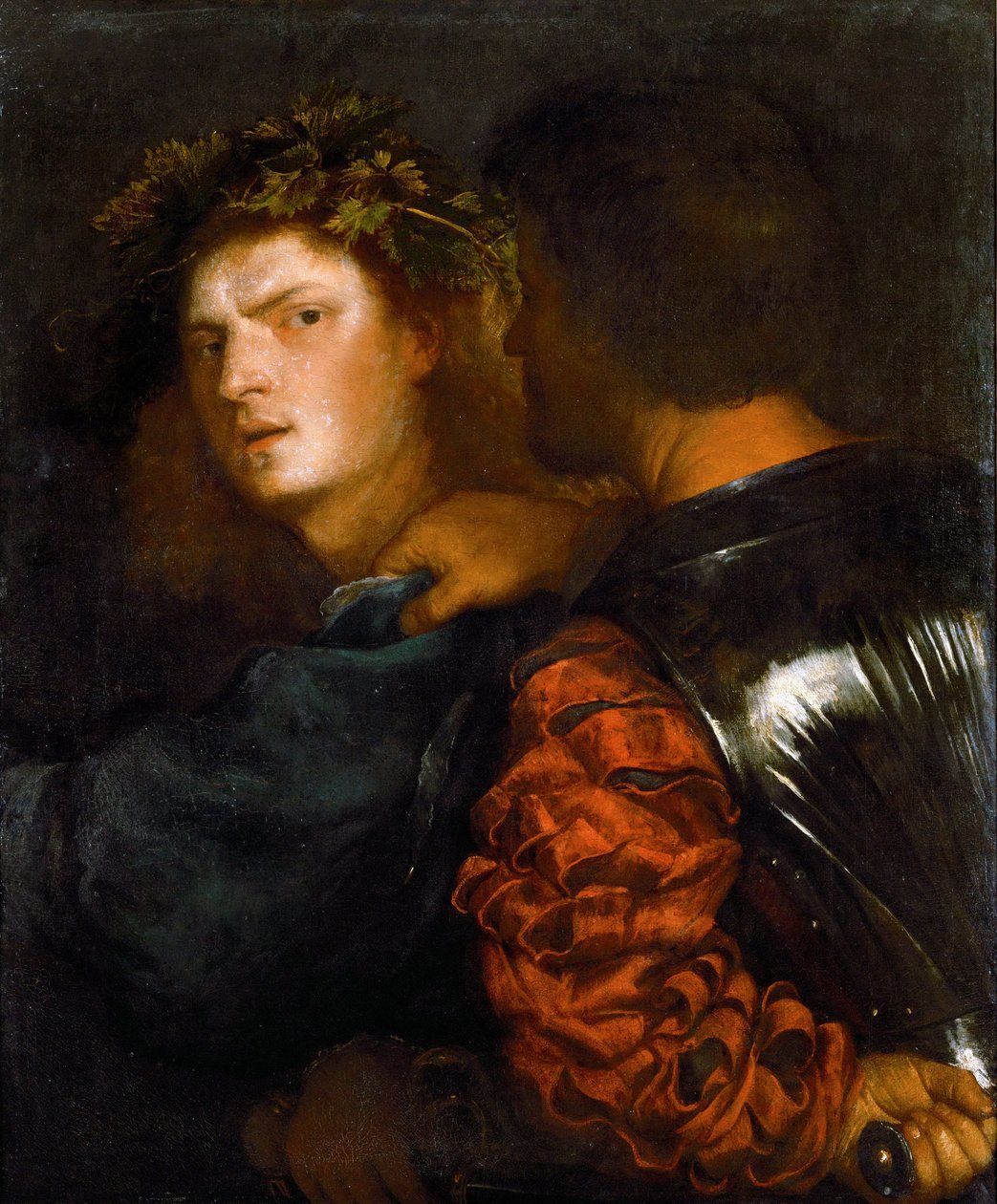 لو برافو - برافو ، بقلم تيتيان (1488-1576). زيت على قماش ، حوالي 1515-1520. الأبعاد: 77x66،5 سم. متحف تاريخ الفن ، فيين بواسطة تيزيانو فيتشيلي