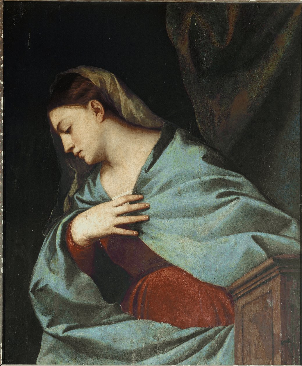 Polyptych Averoldi: إعلان العذراء بواسطة تيتيان (1488-1576)