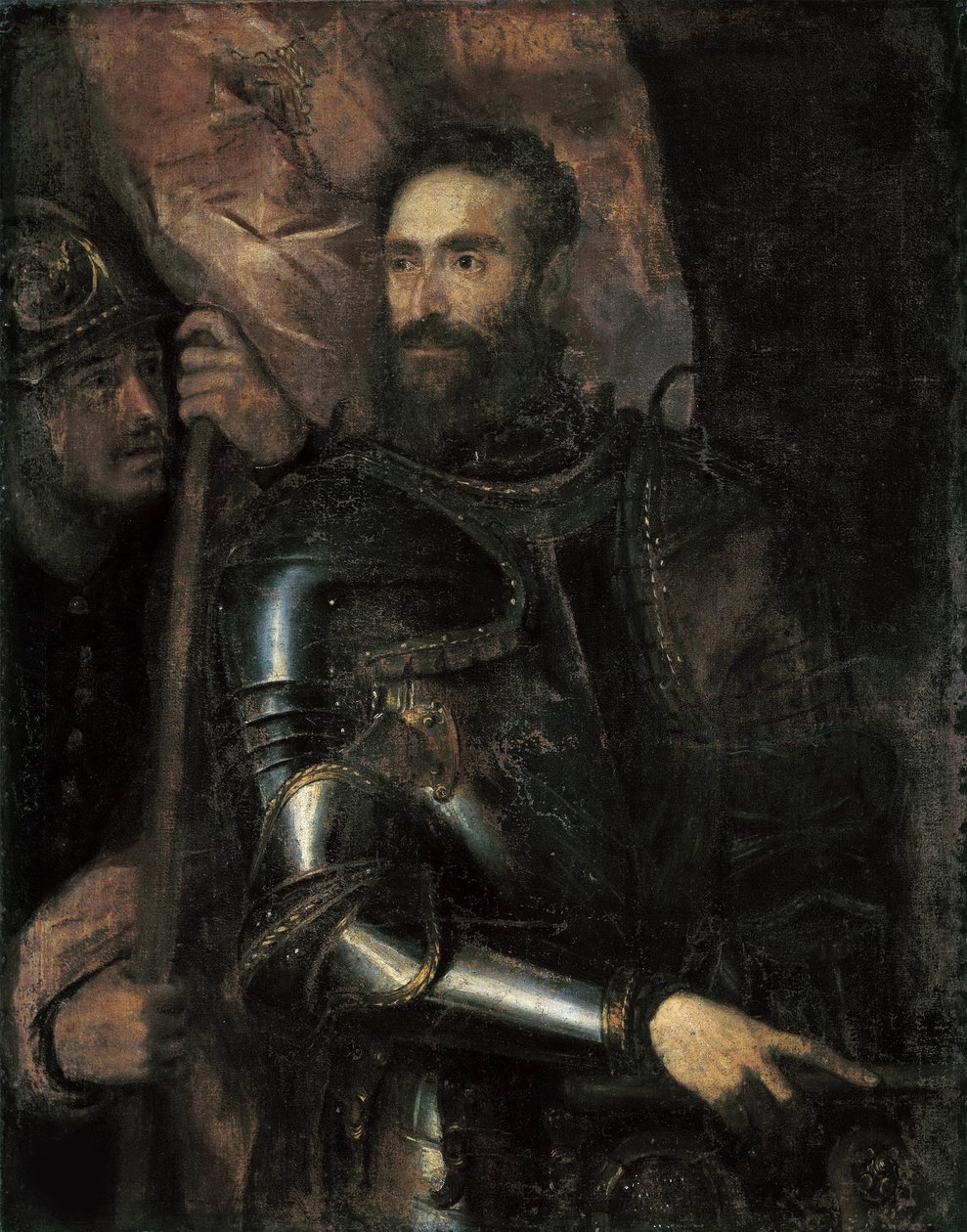 صورة لبيير لويجي فارنيزي 1503-1547 ، ج. 1546. بواسطة تيتيان