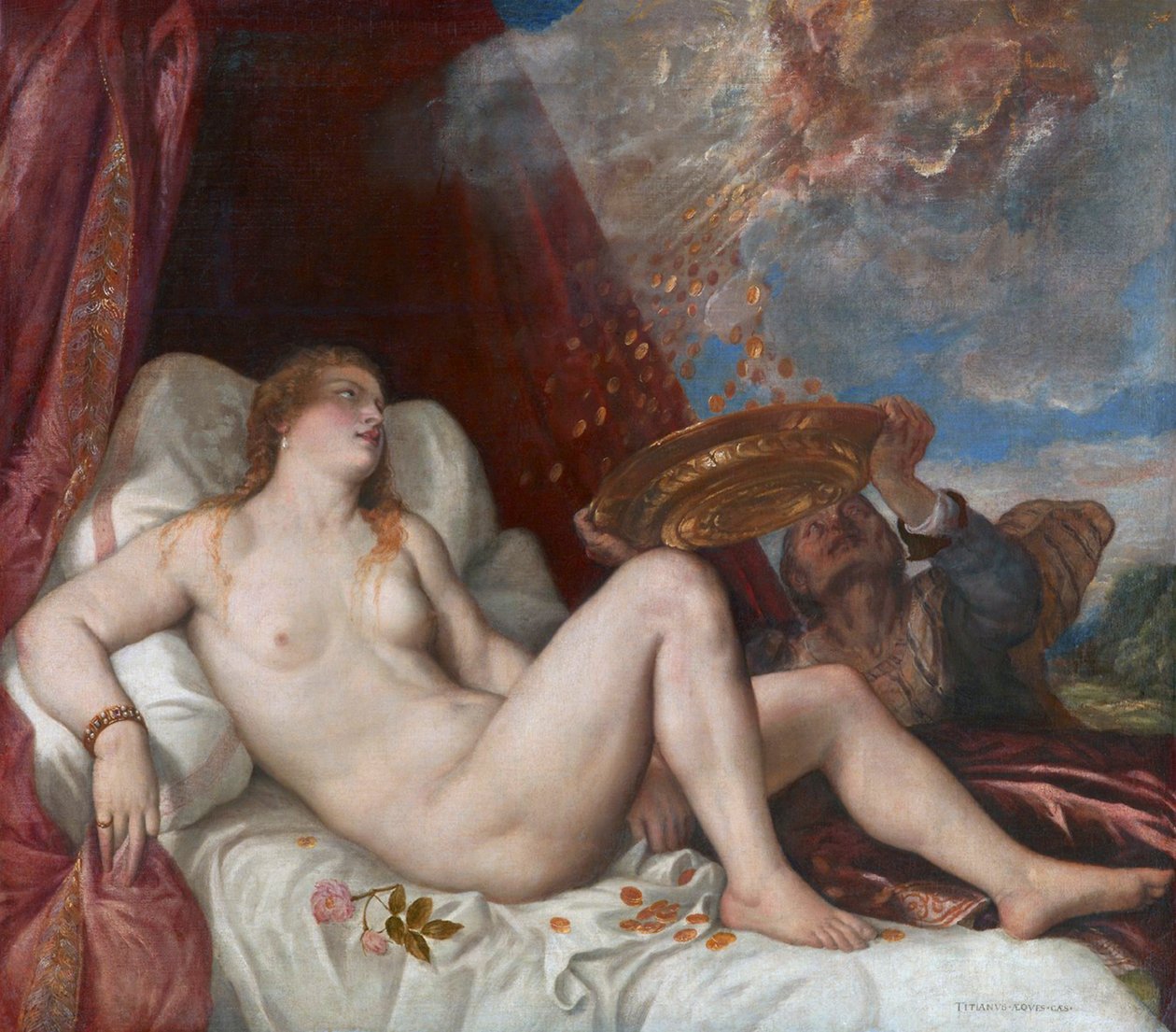 Danaë بواسطة تيزيانو فيتشيلي