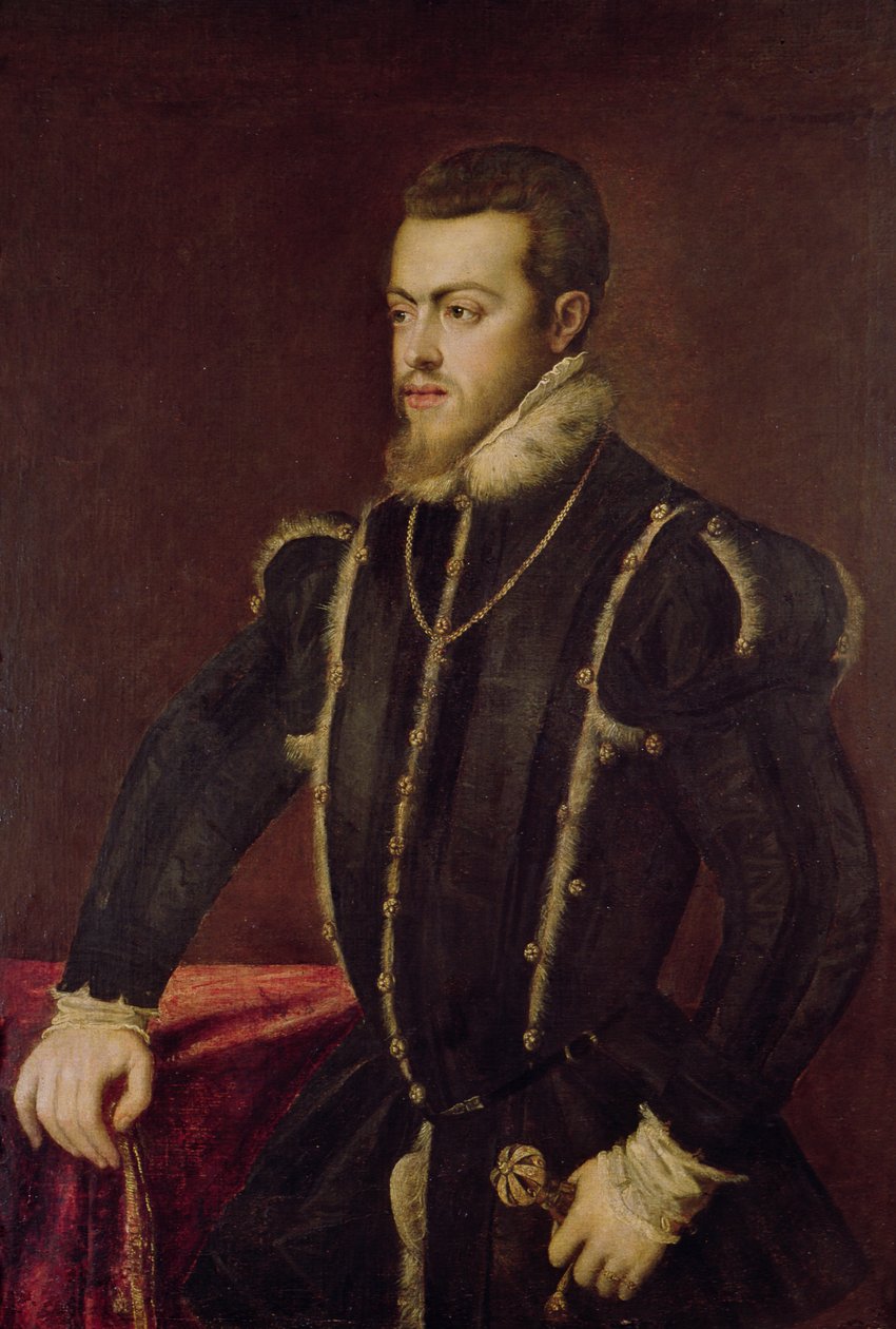 صورة فيليب الثاني (1527-98) من إسبانيا بواسطة تيزيانو فيتشيلي