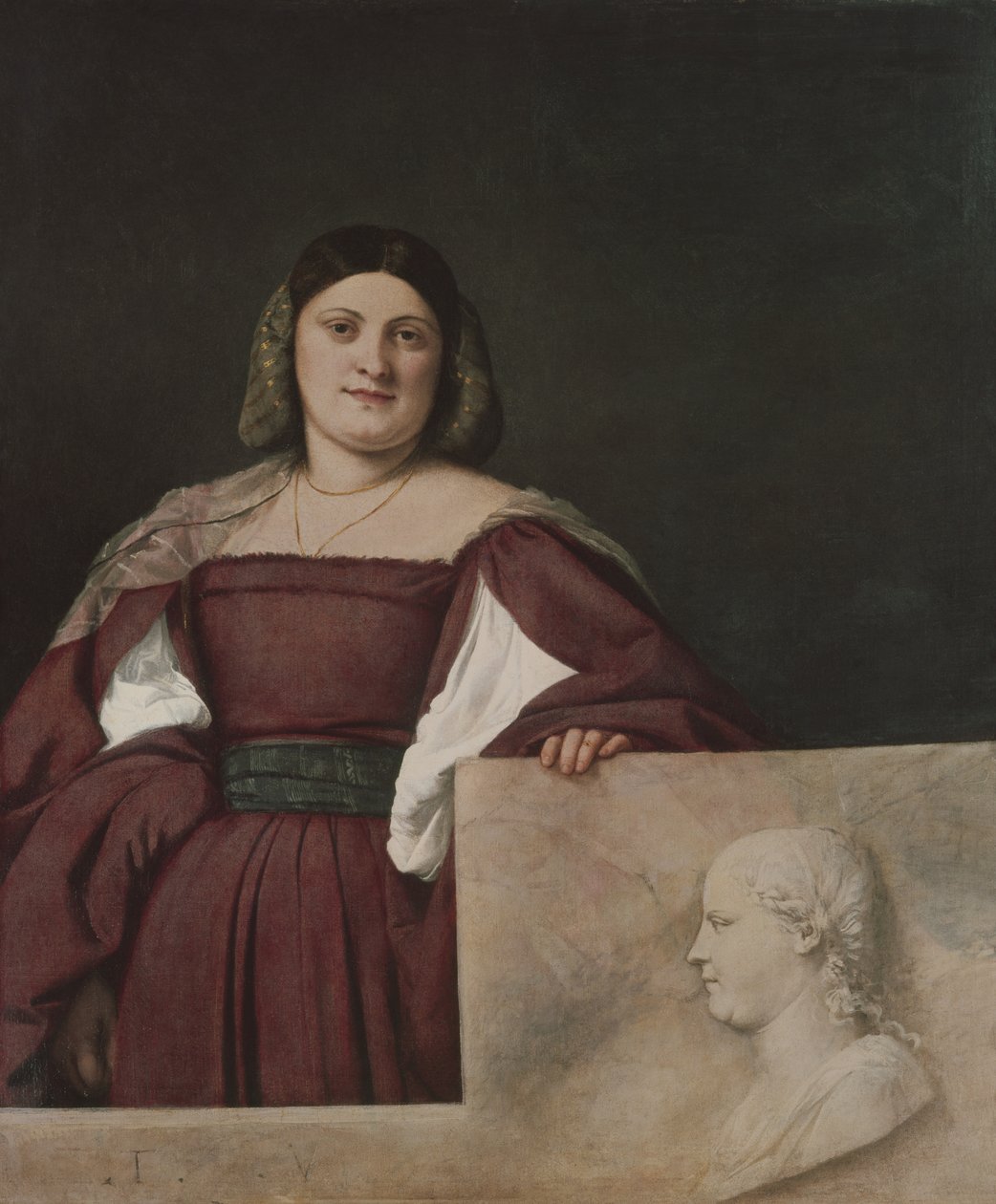 صورة سيدة (La Schiavona) ، c.1510-12 بواسطة تيزيانو فيتشيلي