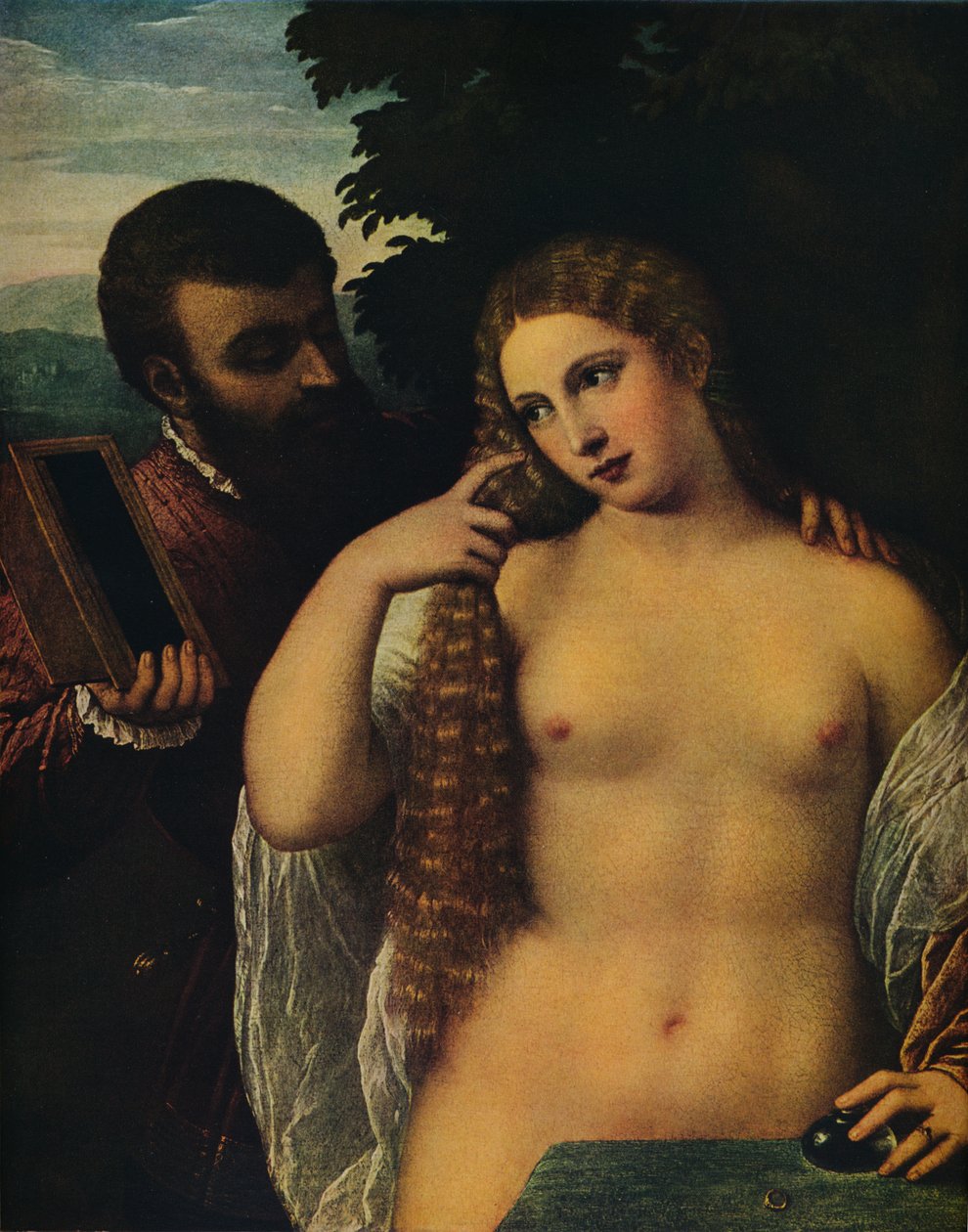 Allegory Alfonso dEste and Laura Dianti ، القرن السادس عشر بواسطة تيزيانو فيتشيلي