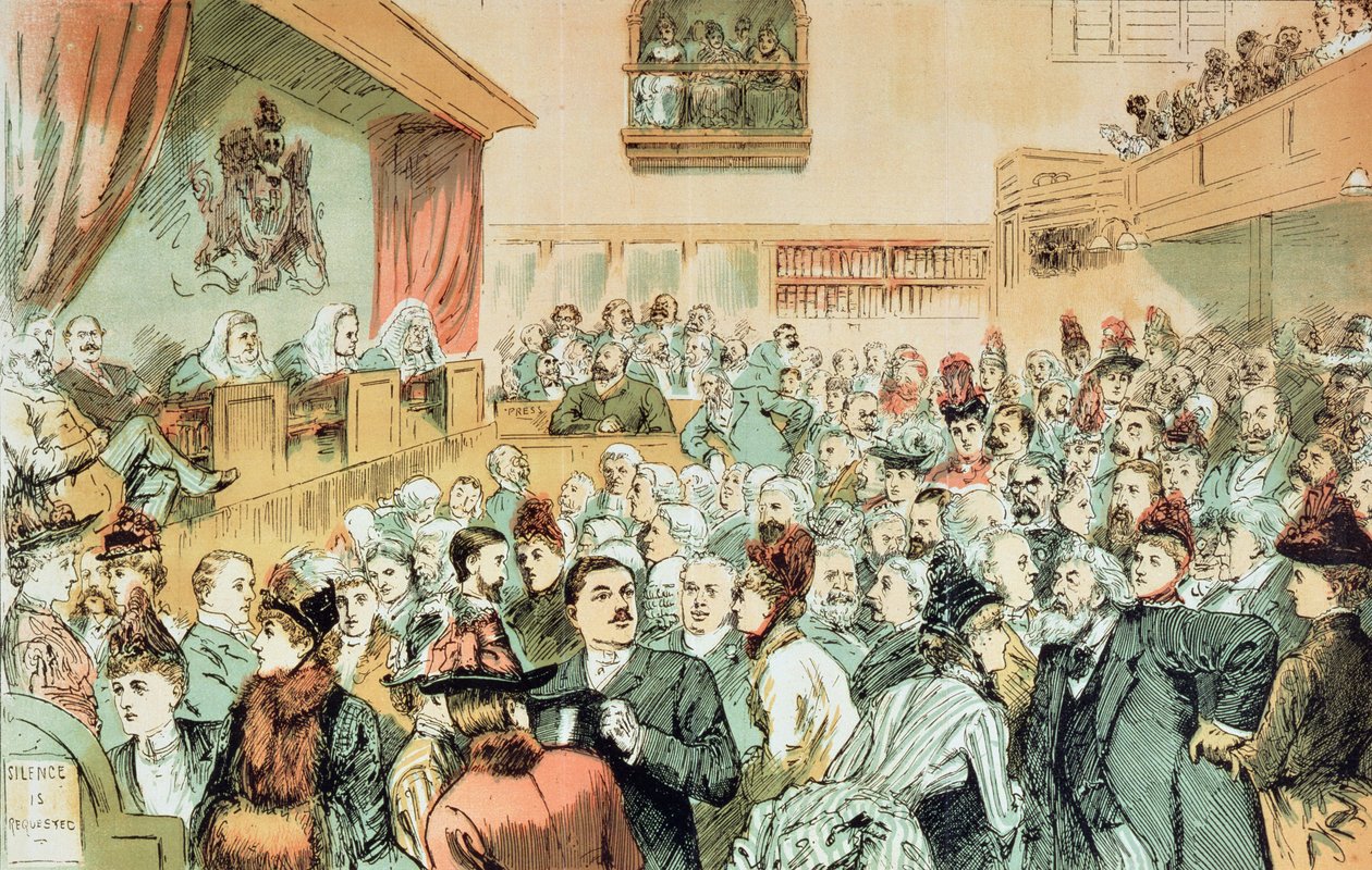 لجنة المجتمع ، من &39;سانت مراجعة ستيفن رقم الهيئة الملكية ، عيد الميلاد ، 1888 بواسطة توم ميري