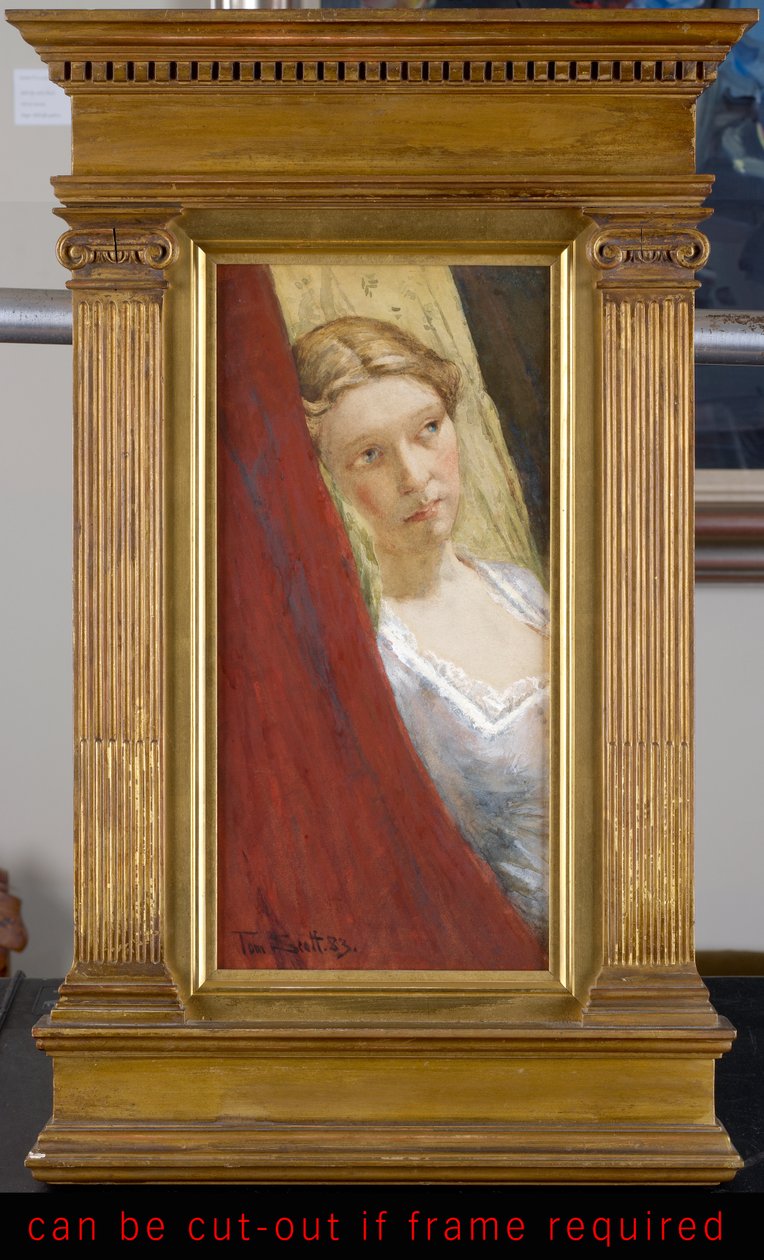 تأمل ، 1883 (مرحاض وغواش على ورق) بواسطة توم سكوت