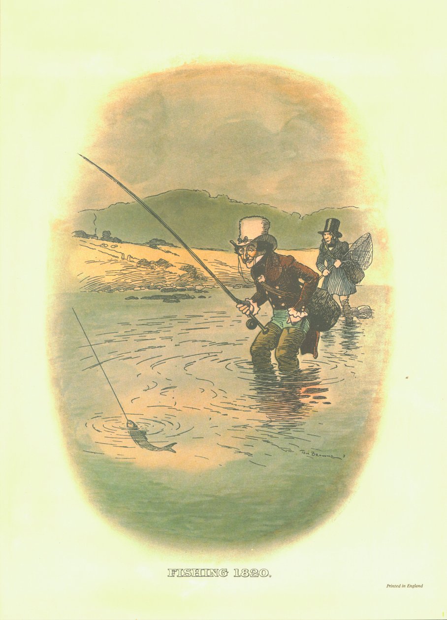 صيد الأسماك ، 1820 ، c1910. بواسطة توم براون