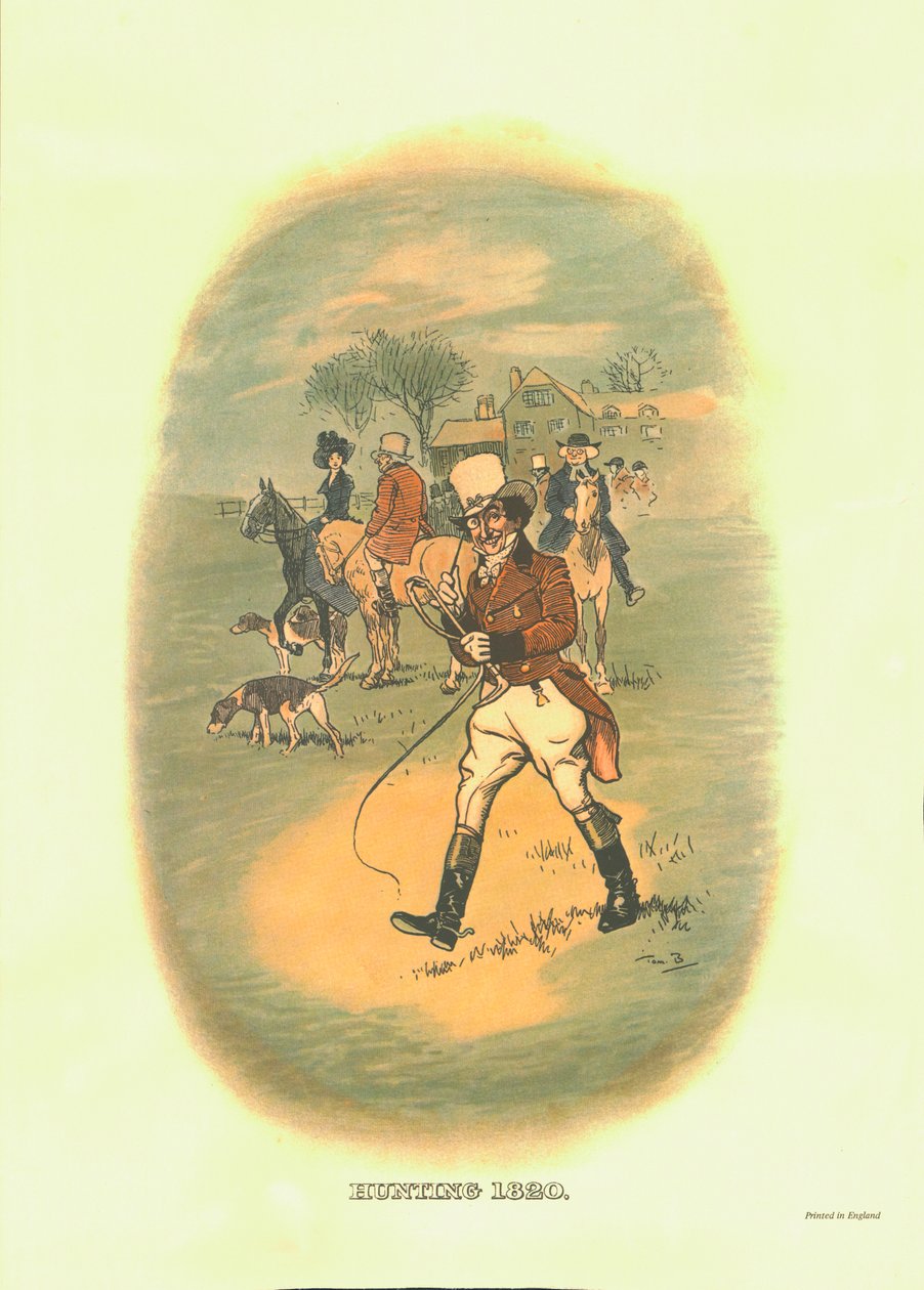 الصيد ، 1820 ، c1910. بواسطة توم براون